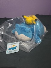 Pokemon Snorlax & Pikachu Sleeping Plush Pokemon Ichiban B Prize From Japan 2025 picture