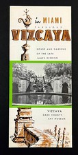 1950s Vizcaya James Deering House Gardens Miami Florida Vintage Travel Brochure picture
