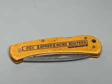 Vtg Gerber LST Pocket Knife Reloading Advertising CCI Speer RCBS Outers 97223 picture
