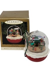 VTG 90s Hallmark Keepsake Magic Ornament Forest Frolics Light Motion Boxed Decor picture