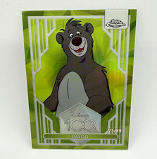2023 Topps Chrome Disney 100 Baloo The Jungle Book #49 Green Refractor /99 picture