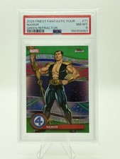 Topps 2026 Finest Fantastic Four Namor #71 Green Refractor 99/99 PSA 8 picture