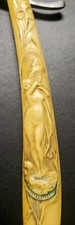 ANTIQUE c,1880s STRAIGHT RAZOR SIMMONS HARDWARE CO. RISQUE ART SCALE ST. LOUIS picture