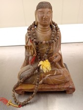 Alabaster Great Budda Statue And Bad Hand Carved Stone picture