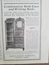 1901 Perry Mason Co Boston MA quartered Oak writing desk Furniture vintage ad picture