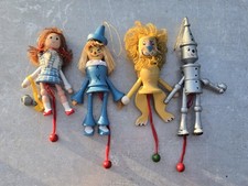 1983 Kurt Adler Wizard Of OZ Ornaments Pull String Lion Tinman Scarecrow Dorothy picture
