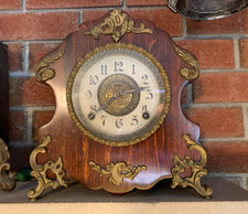 antique Neoclassical mantel clock E. Ingraham Clock Company Circa 1890's picture