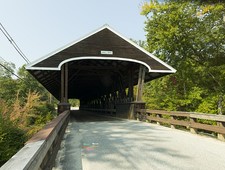 West Hopkinton New Hampshire Rowell's Covered Bridge 2017 Contoocook River picture