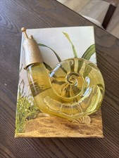 Vintage Avon Skin So Soft Bath Oil 6oz Glass Snail Bottle Full with Original Box picture