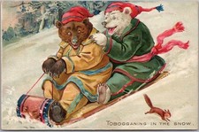 c1910s Tuck's LITTLE BEARS No. 118 Embossed Postcard 