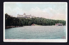 c1904-07 view Hotel Champlain from Steamboat dock New York postcard picture