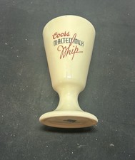 Rare COORS MALTED MILK WHIP Thermo Porcelain Soda Fountain Cup picture