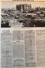 Vintage Chicago Fire  NEW YORK TIMES News Article Estate Sale  picture