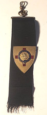 VINTAGE 1924 ORDER OF THE GARTER WATCH FOB ENGRAVED AND NAMED picture