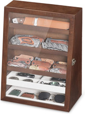 Knife Display Case,Pocket Knife Collection Case for 28 Knives picture