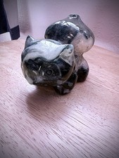 MSG For Deals(: Bulbasaur Moss Agate Pokemon Crystal Carving picture