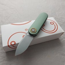 Vosteed Corgi-V Vanchor Lock Green Aluminum Folding 14C28N Pocket Knife A3702 picture