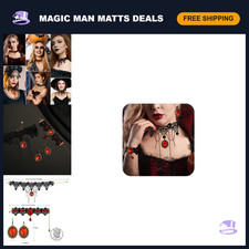 Halloween Gothic Vampire Choker Necklace Costume Jewelry for Women picture
