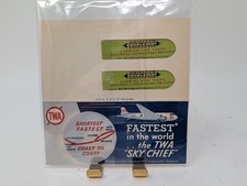 Vintage TWA Sky Chief Wrigley's Doublemint Gum Airline Advertising Sampler B475 picture