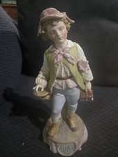 Rare Old Paris 19th Century French Meissen Style Figural Boy picture
