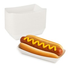 MT Products White Paper Hot Dog Trays - 7