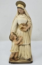 VINTAGE 1956 KITCHEN MADONNA CHALKWARE FIGURINE STATUE 9.5