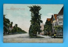 Washington Boulevard Chicago 1909 Postcard Garfield Park S.H. Knox & Co. picture