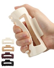 Soft Claw Clips,4Pcs Silicone Hair Clips,Flexible Claw Clip for Women,Non-Sli... picture
