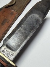 Vintage Marble's Gladstone Mich USA Hunting Knife + Leather Sheath picture
