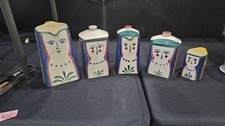 8 Piece Collection Picasso by Padilla Mexico Hand Painted Face Coffee Set READ picture