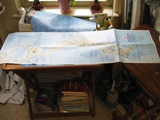 JAPAN MAP + HISTORICAL TIMELINE National Geographic June 1984 picture