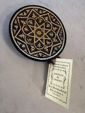 handcrafted vintage Toledo Damascene decorative plate picture