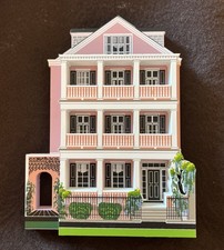 1996 Shelia's Charleston SC 22 South Battery Street 3D Shelf Sitter Pink House picture