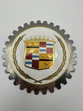 CAR GRILLE EMBLEM BADGES - VINTAGE CADILLAC MADE IN SPAIN picture