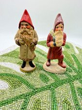 Vaillancourt Chalkware Father Christmas Lot 2 Signed #172 1996 #487 1992 RARE picture