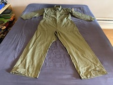 U.S. Army Utility Coveralls Color Green Size Large New picture