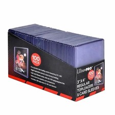 Ultra Pro 100 Toploaders & 100 Penny Sleeves Combo - Fits Pokemon, Magic, Sports picture