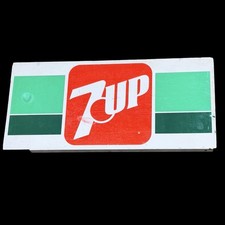 Vintage 7UP Metal Advertising Sign 22x10 Soda Pop Store Display Retro Decor picture
