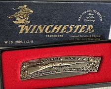 Vintage 2000 Winchester W15 1989-1 G/S Model 1921 Grand American 24K Gold No 217 picture