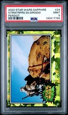 2022 Topps Chrome Sapphire Star Wars #24 Green /50 Storm Troopers Droids PSA 9 picture