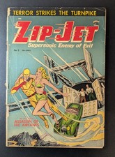 Zip Jet #2 : VG- Off White Pages : Last Issue, Ruben Moreira: St. John Pub. 1953 picture