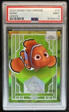 2023 Topps Chrome Disney 100 Nemo Green Refractor #/99 PSA 9 picture