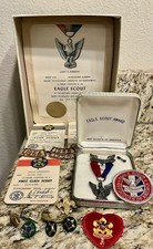 1966 Eagle Scout Medal with Pocket Patch in Presentation Box picture
