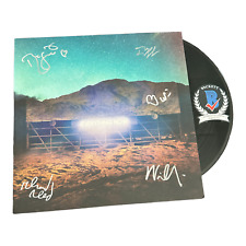 ARCADE FIRE BAND SIGNED 'EVERYTHING NOW' ALBUM VINYL LP AUTOGRAPH BECKETT BAS picture