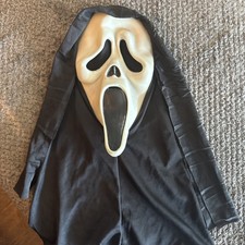 Vtg 90s Horor Scream Ghost Face Mask Fun World Div Glow in Dark Gen 1 Gen 2 11” picture