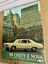 1968 Chevrolet Chevy II Nova Brochure Color Car Photos NYC Manhattan Vintage picture