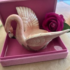 VTG  1986 Fitz & Floyd Ceramic Pink Flamingo Votive Candle Holder Japan picture