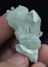 Prehnite combined with qaurtz and Nice Color & Termination-Afg. picture