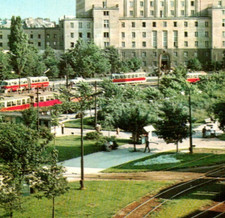 Vintage Postcard Warsaw Poland Place Gabriela Narutowicza Street Cars c1971 picture