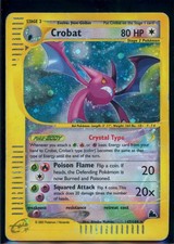 Pokemon SKYRIDGE - #147/144 Crobat Crystal - Holo - ENG - SWIRL - Damaged picture
